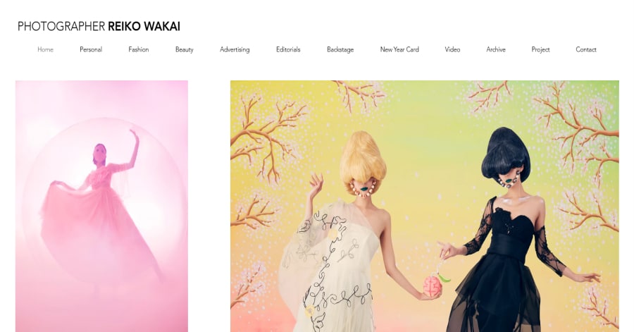 Reiko Wakai - Wix Photography Example Calvin Pausania Wix Website Example