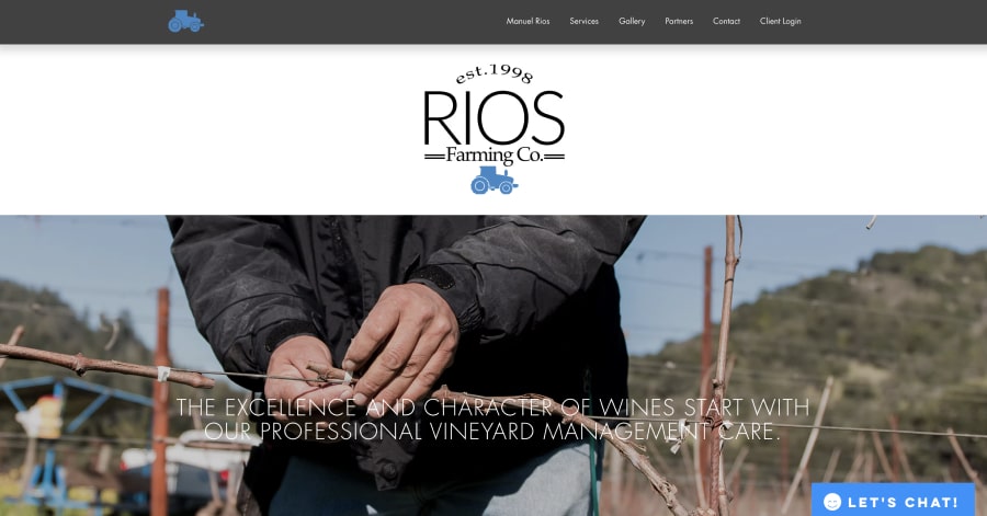 Rios Farming Co. - Farm Website Example Kooyonga Golf Club - Golf Course Website Examples