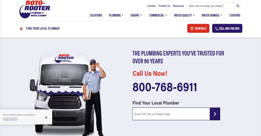 Best Plumber Websites_Roto-Rooter