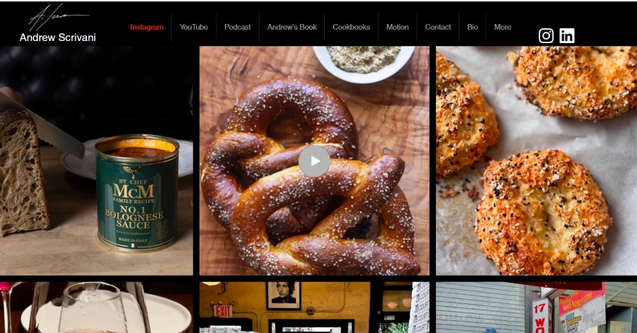 Calvin Pausania Wix Website Example