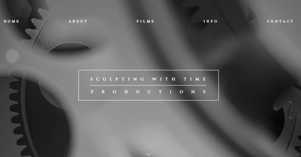 Sculpting with Time - Videographer Website