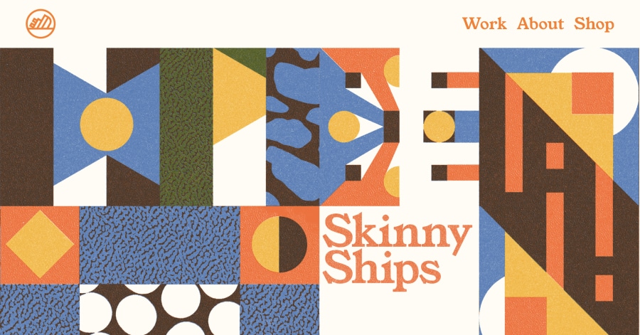 Skinny Ships - Flat Design Website Example