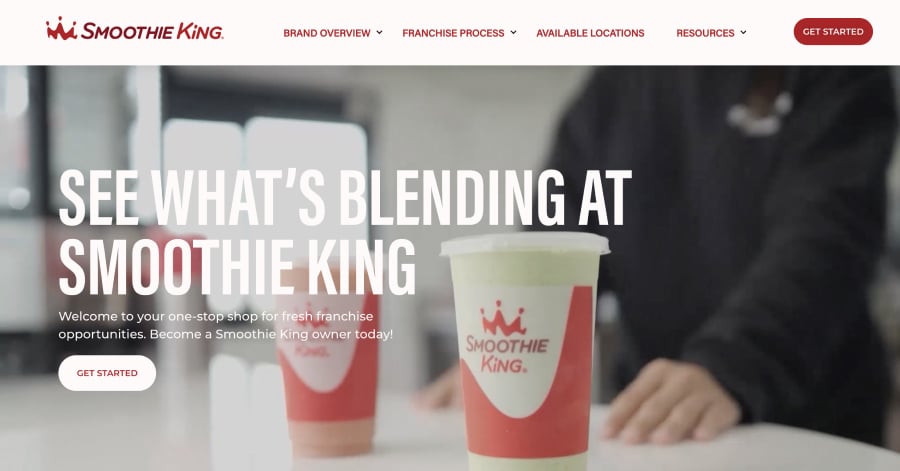 Smoothie King - Franchise Website Example Smoothie King - Franchise Website Example