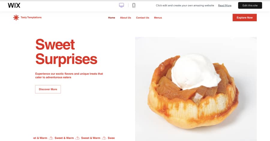 Tasty Temptations - Bakery Website Template Tasty Temptations - Bakery Website Template