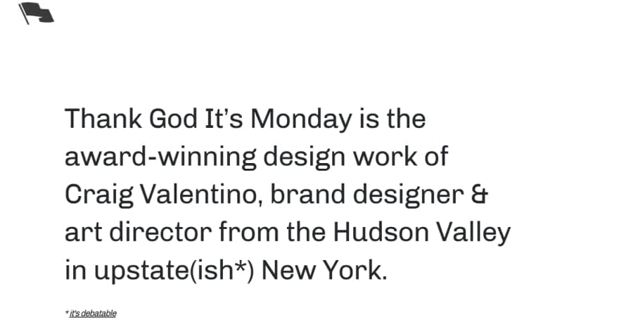 Thank God It's Monday - Wix Website Example