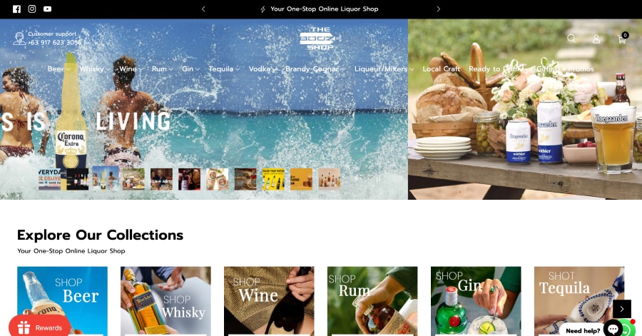 The Booze Shop - Liquor Store Website Example