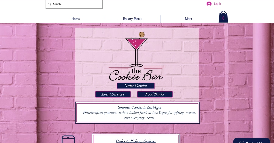 The Cookie Bar - Food Truck Website Example