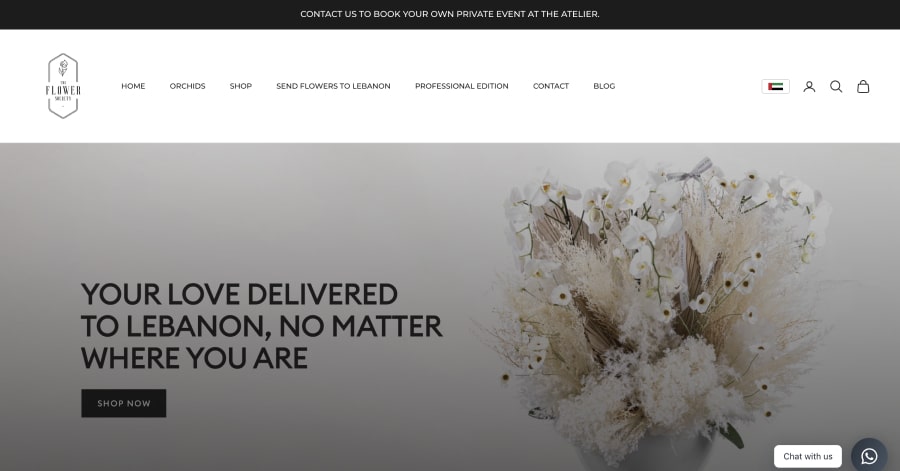 The Flower Society - Flower Shop Website Example The Flower Society - Flower Shop Website Example