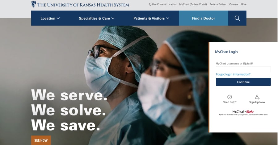 The University of Kansas Health System - Healthcare Website Example The University of Kansas Health System - Healthcare Website Example