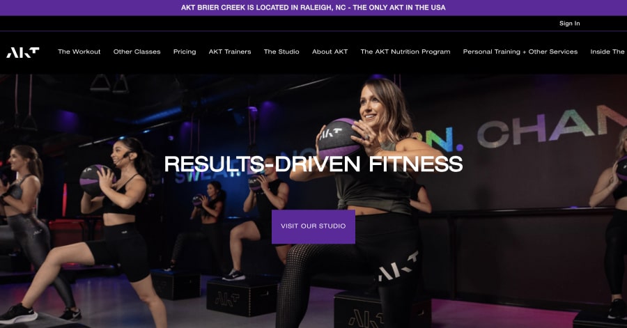 TheAkt - Fitness Website Example The Akt - Fitness Website Example