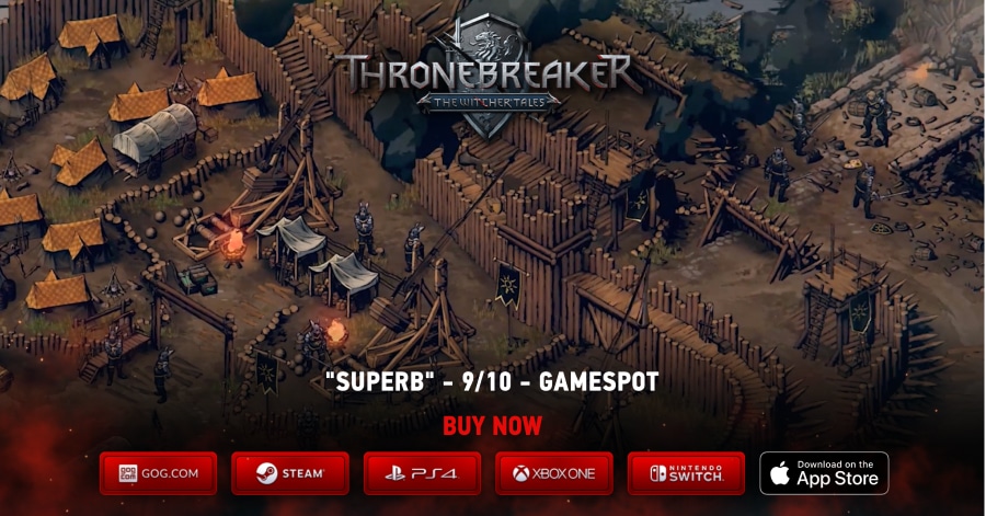 Thronebreaker - Gaming Website Example Thronebreaker - Gaming Website Example