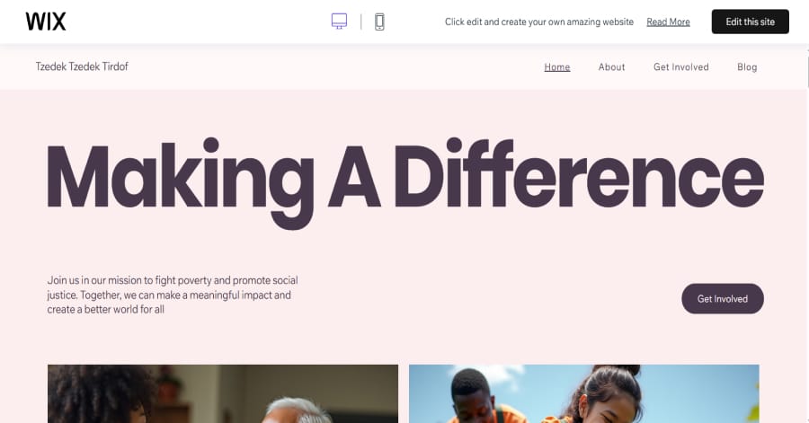 Tirdof - Non Profit Website Template Euclid Template