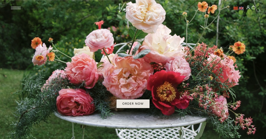 Vasette - Flower Shop Website Example Vasette - Flower Shop Website Example