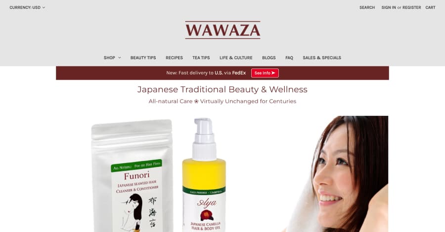 Wawaza - Japanese Website Example Wawaza - Japanese Website Example