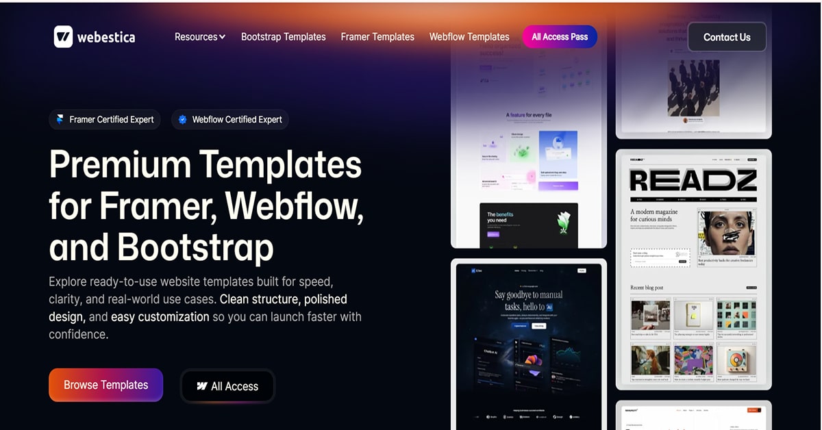 Webestica - Purple Web Design