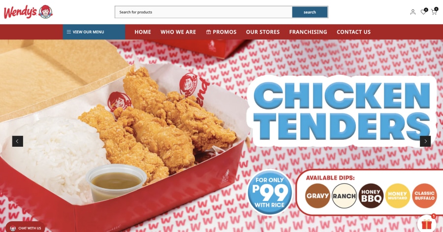 Wendy's - Franchise Website Example Wendy's - Franchise Website Example