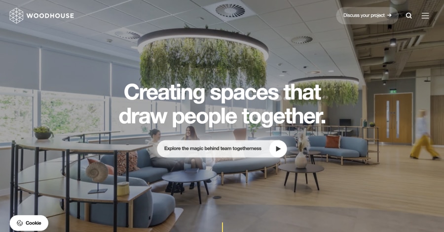 WoodHouse - Flat Design Website Example