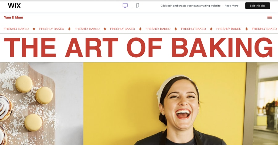 Yum & Mum - Bakery Website Template Yum & Mum - Bakery Website Template