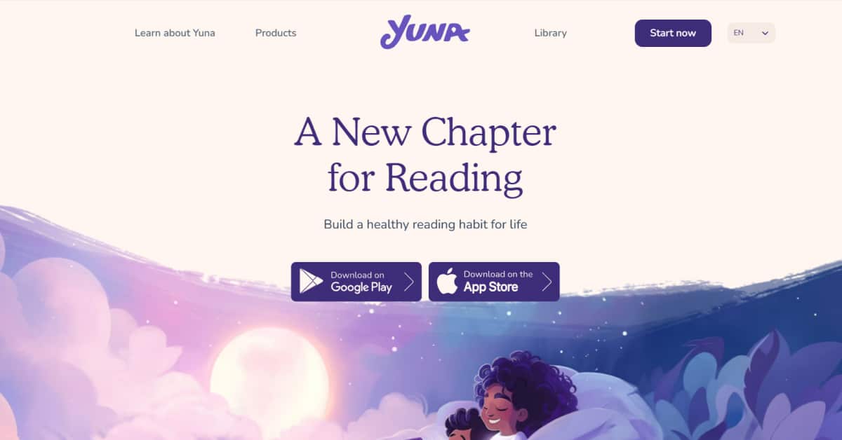 Yuna - Purple Web Design Best Landing Pages_xMoney