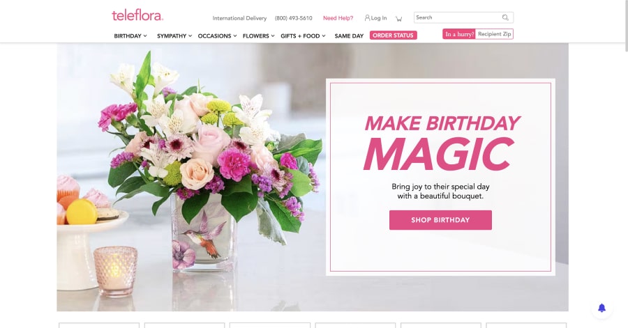 teleflora - Flower Shop Website Example teleflora - Flower Shop Website Example