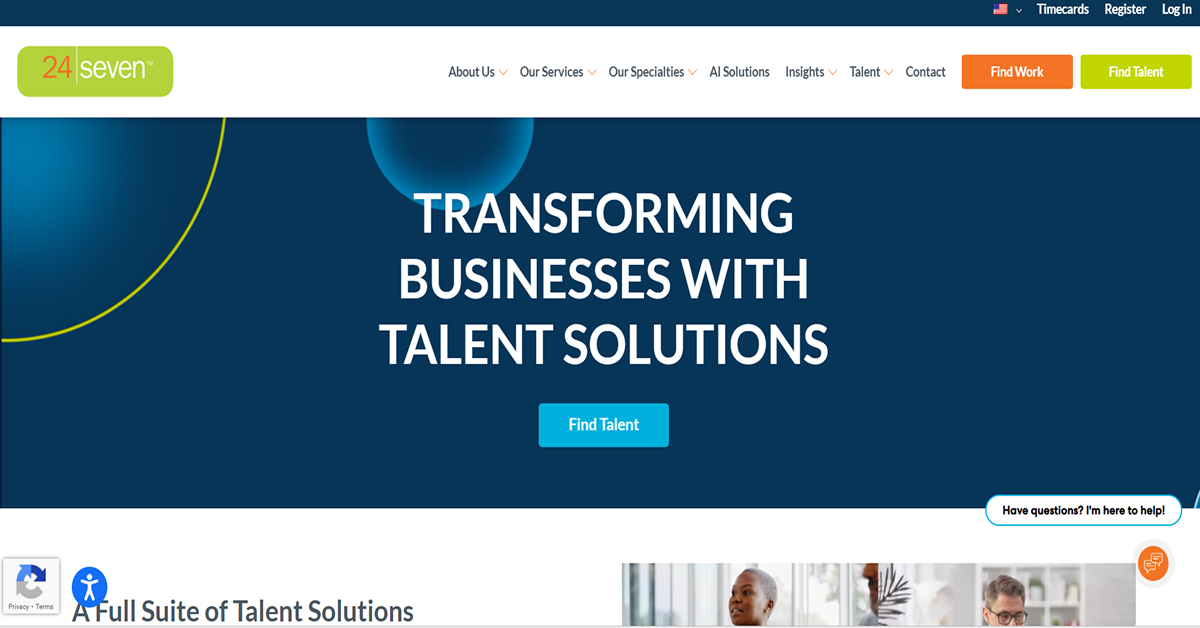 24 Seven - Recruitment Website Example