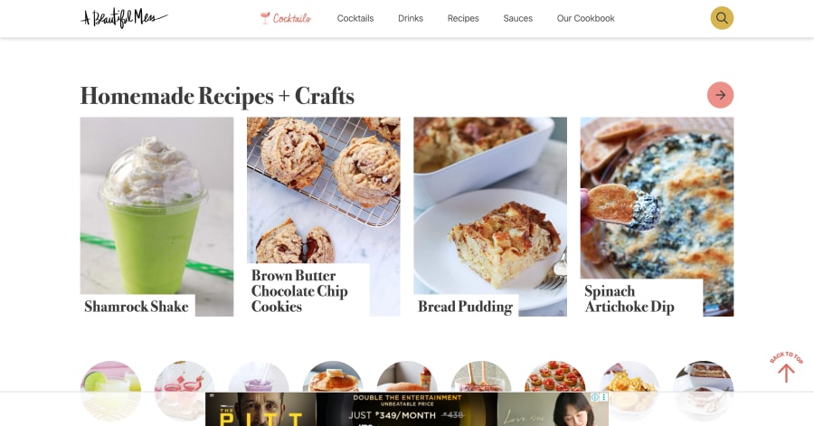A Beautiful Mess - Lifestyle Website Example