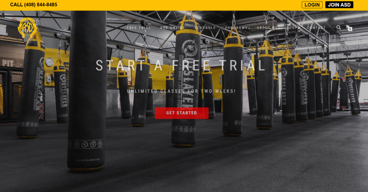 Academy Self Defense - Wordpress Website Academy Of Self Defense - WordPress Website Example