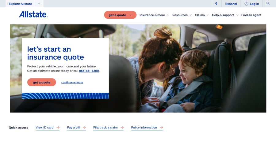 Allstate - Membership Website Example Allstate - Membership Website Example