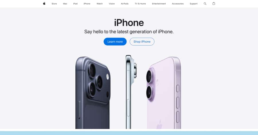 Apple - Neumorphism Website Example