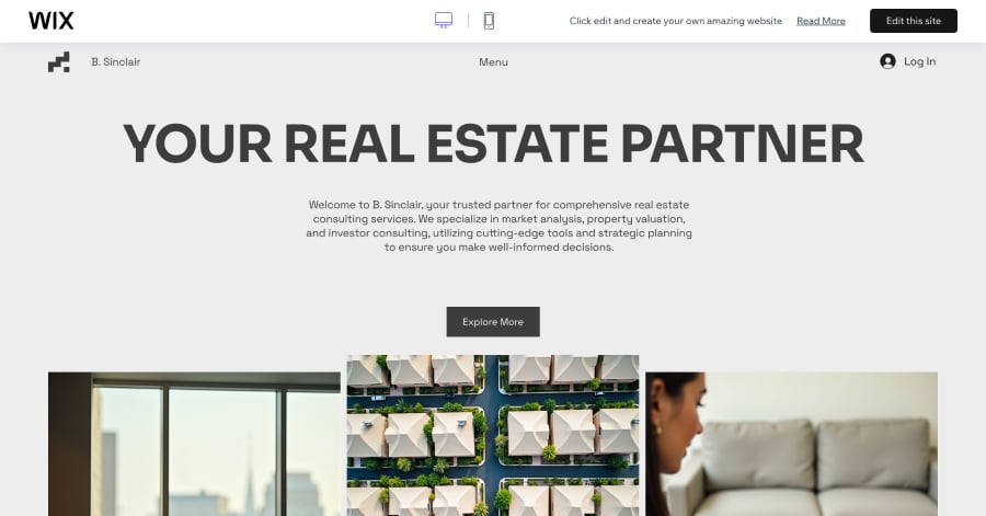 B. Sinclair - Real Estate Website Template B. Sinclair - Real Estate Website Template