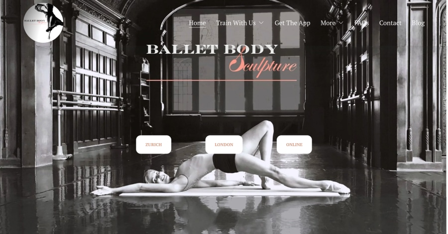 Ballet Body Sculpture - Personal Trainer Website Example Ballet Body Sculpture - Personal Trainer Website Example