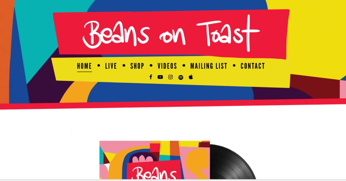 Beans on Toast - Singer Website