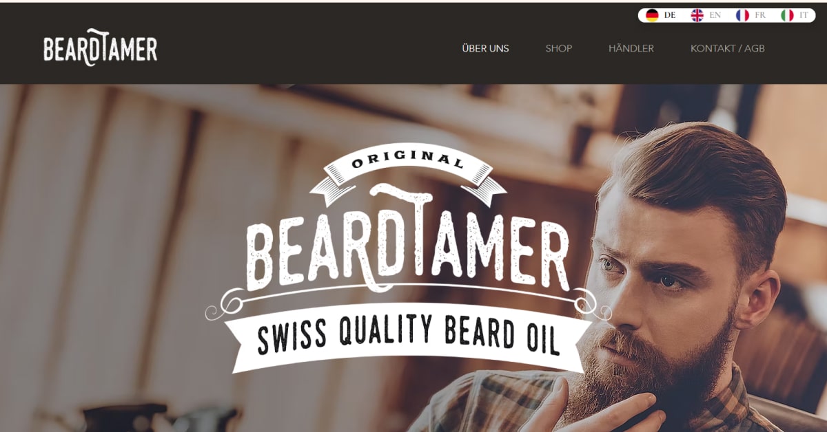 Beardtamer - Wix Ecommerce Store Example Beardtamer - Wix Website Example
