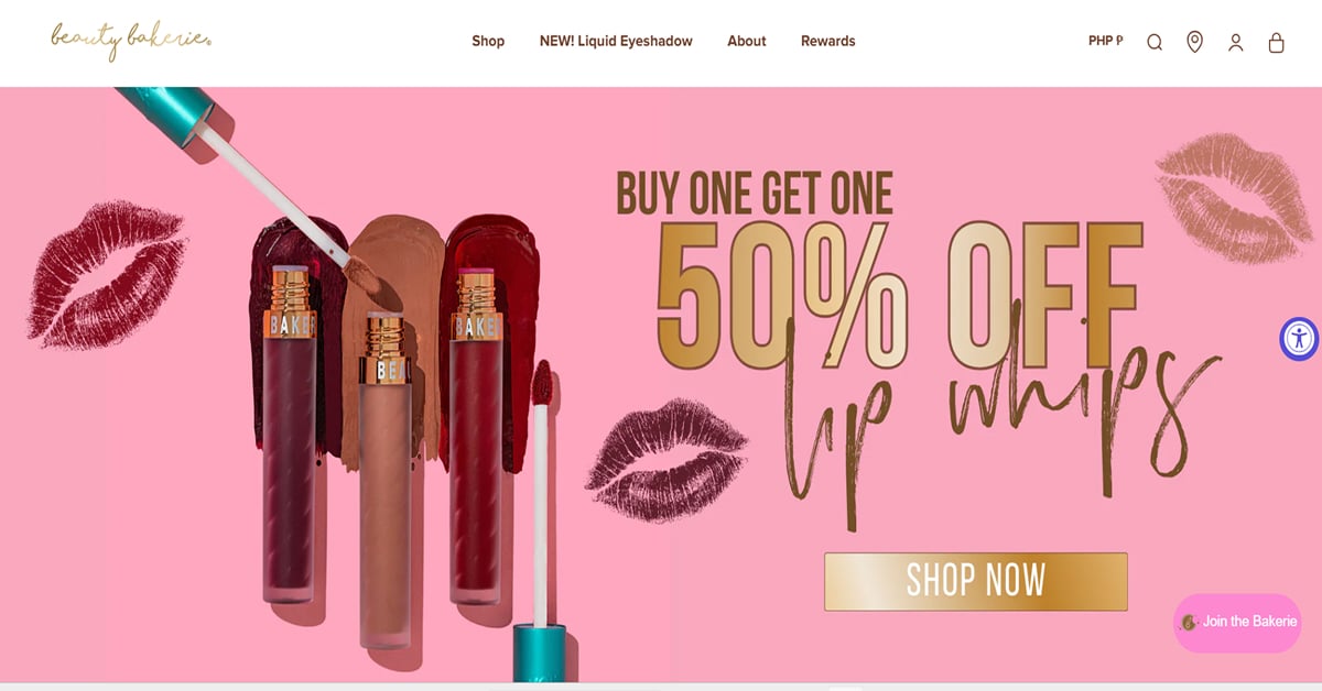 Beauty Bakerie - Shopify Website Examples