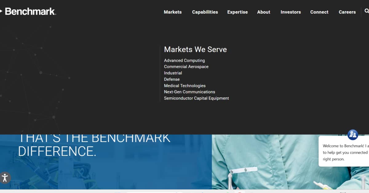 Benchmark - SAAS Website