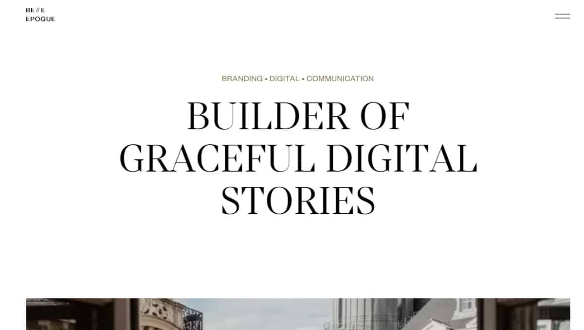 Best Agency Websites_Belle Epoque