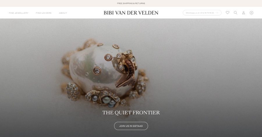 Bibi Van Der Velden - Jewelry Website Example Bibi Van Der Velden - Jewelry Website Example