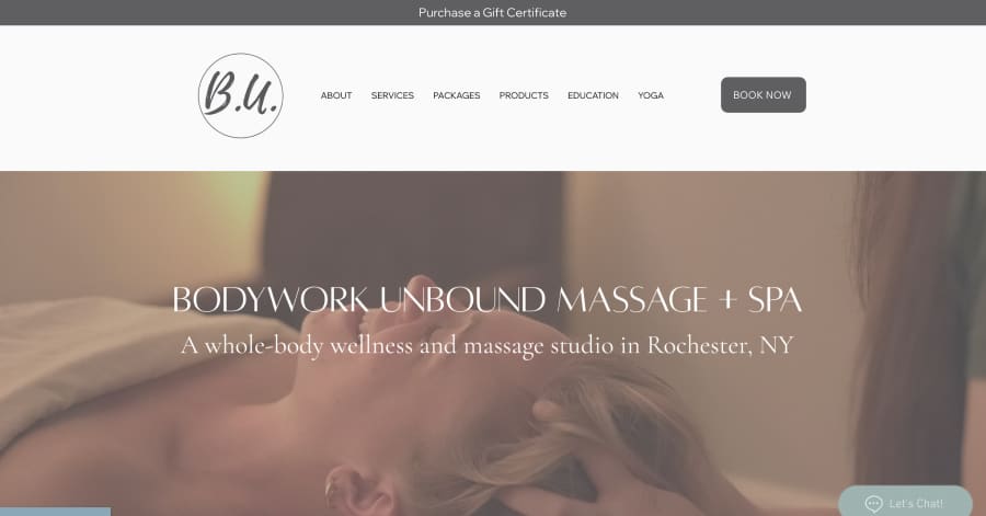 Bodywork Upbound - Massage Website Example Bodywork Upbound - Massage Website Example