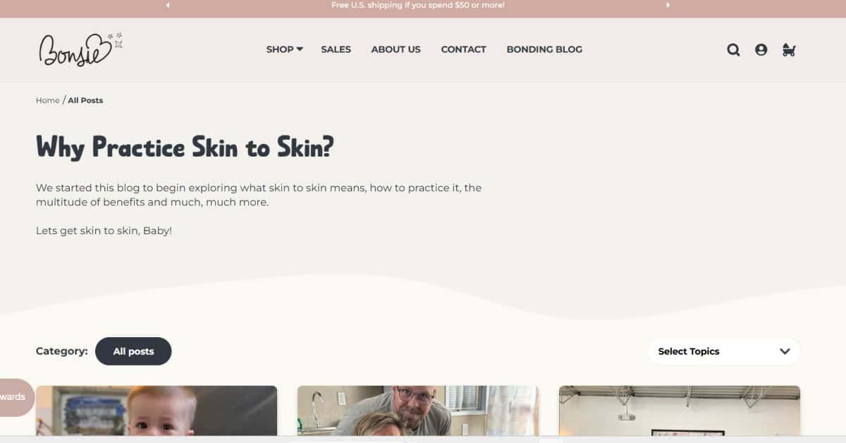 Bonsie - Wix Ecommerce Store Example Bonsie - Wix Blog Website Examples