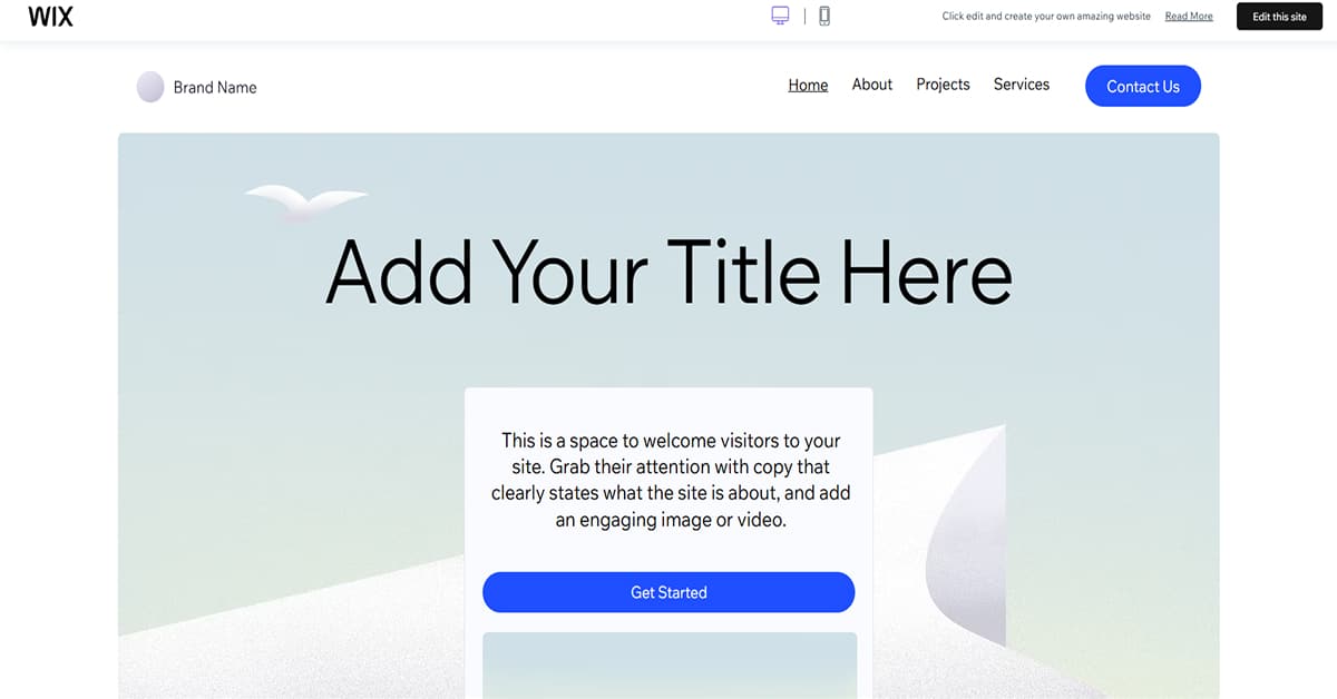 Brand Name - One Page Template