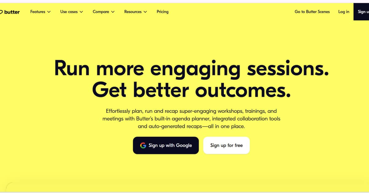 Butter - Yellow Website Examples