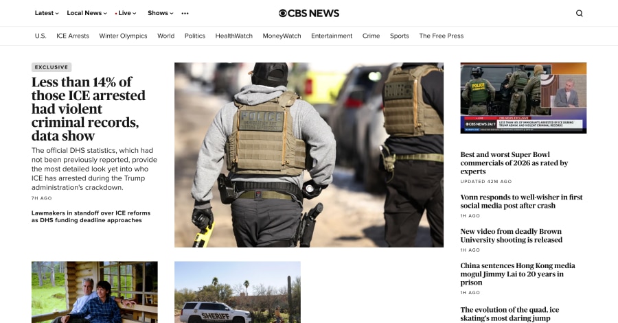 CBS News - Informational Website Example CBS News - Informational Website Example