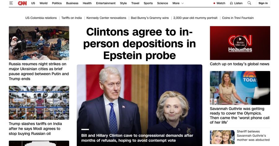 CNN - Journalist Website Exampl