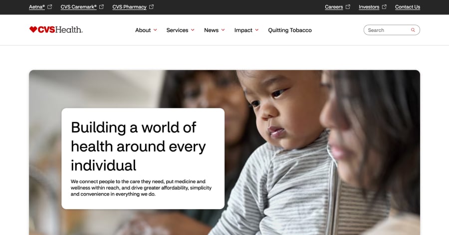 CVS Health - Pharmacy Website Example