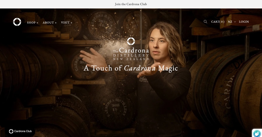 Cardrona - Header Design Example Cardrona - Header Design Example