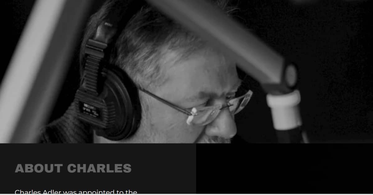 Charles - Voice Actor Website Charles Adler - Voice Actor Website Examples
