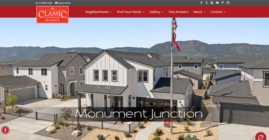 Classic Homes - Home Builder Website Example Classic Homes - Home Builder Website Example