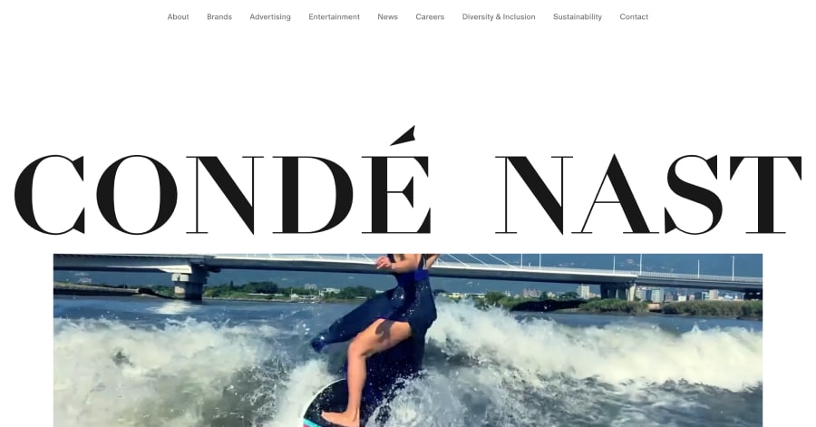 Conde Nast - Informational Website Example Conde Nast - Informational Website Example