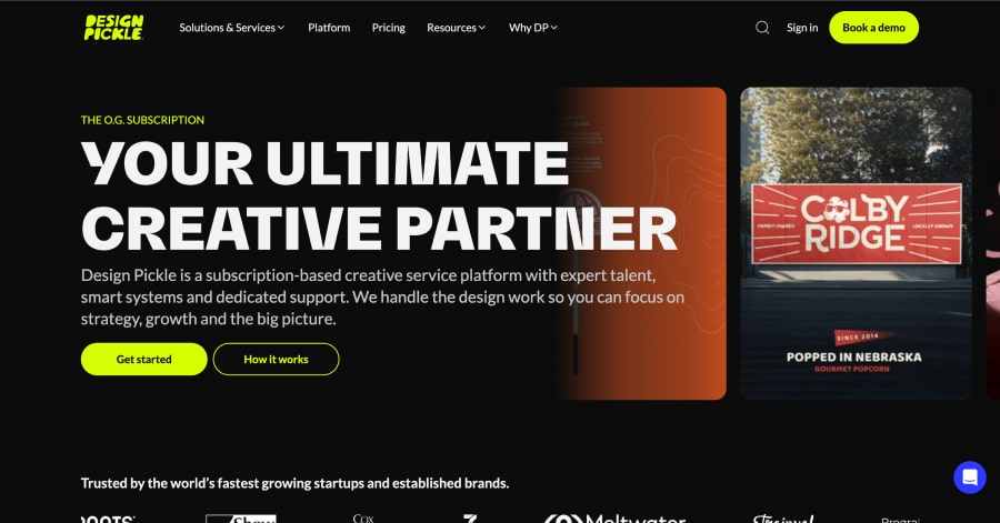 Design Pickle - Header Design Example Design Pickle - Header Design Example