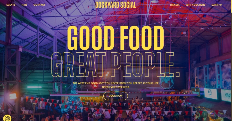 Dockyard Social - Parallax Website Example Dockyard Social - Parallax Website Example